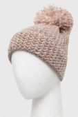 Вовняна шапка Answear Lab колір рожевий з товстого трикотажу вовна (3682031)