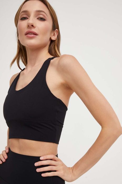 Спортивний бюстгальтер Answear Lab колір чорний однотонний (3395715) Спортивний бюстгальтер Answear Lab колір чорний однотонний (3395715)