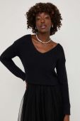 Сукня і светр Answear Lab колір чорний midi розкльошена Сукня і светр Answear Lab колір чорний midi розкльошена