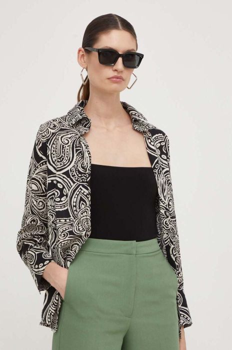 Бавовняна сорочка Answear Lab жіноча колір чорний regular класичний комір