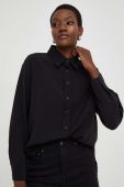 Сорочка Answear Lab X Лімітована колекція NO SHAME жіноча колір чорний relaxed класичний комір (3539173)
