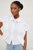 Сорочка Answear Lab жіноча колір білий regular класичний комір (3535138)