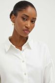 Сорочка Answear Lab жіноча колір білий relaxed класичний комір (3651947)
