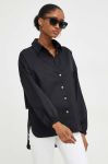 Сорочка Answear Lab жіноча колір чорний relaxed класичний комір (3651944)