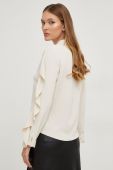 Сорочка Answear Lab жіноча колір бежевий regular в'язане декольте Сорочка Answear Lab жіноча колір бежевий regular в'язане декольте