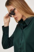 Сорочка Answear Lab жіноча колір зелений regular класичний комір (3648803)