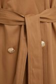 Пальто Answear Lab X Лімітована колекція NO SHAME жіноче колір коричневий перехідне двобортне