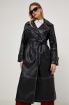 Пальто Answear Lab жіночий колір чорний перехідний двобортний (3560720)