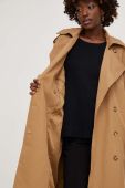Тренч Answear Lab жіночий колір бежевий перехідний (3626711)