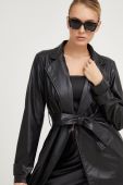 Пальто Answear Lab жіночий колір чорний перехідний без застібки (3674568)