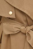 Пальто Answear Lab жіночий колір бежевий перехідний без застібки (3674577)