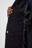 Пальто Answear Lab жіночий колір чорний перехідний двобортний (3622838)
