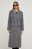 Пальто Answear Lab жіночий колір чорний перехідний двобортний (3645811)