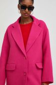 Пальто з вовною Answear Lab колір рожевий перехідний