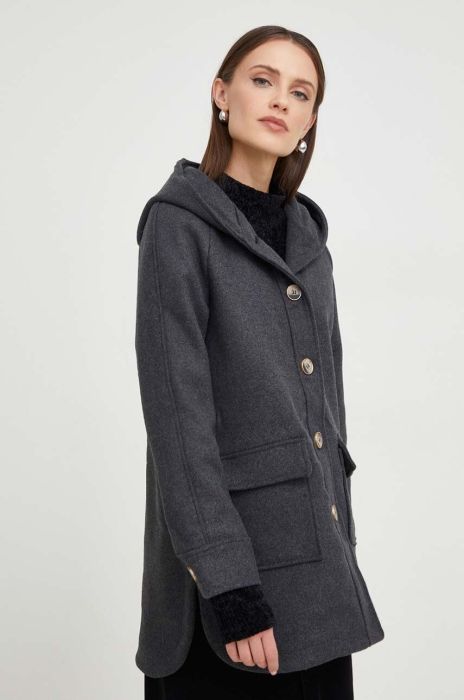 Пальто з вовною Answear Lab колір сірий перехідний oversize (3682033)