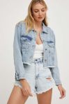 Джинсова куртка Answear Lab жіноча перехідна oversize колір блакитний (3323279) Джинсова куртка Answear Lab жіноча перехідна oversize колір блакитний (3323279)
