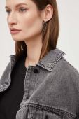 Джинсова куртка Answear Lab X Лімітована колекція NO SHAME жіноча колір сірий перехідна oversize