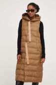 Пухова безрукавка Answear Lab жіночий колір коричневий перехідний Пухова безрукавка Answear Lab жіночий колір коричневий перехідний