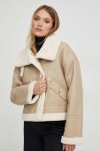 Куртка Answear Lab жіноча колір бежевий перехідна (3642895) Куртка Answear Lab жіноча колір бежевий перехідна (3642895)