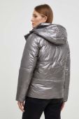 Двостороння куртка Answear Lab жіноча колір срібний зимова Двостороння куртка Answear Lab жіноча колір срібний зимова