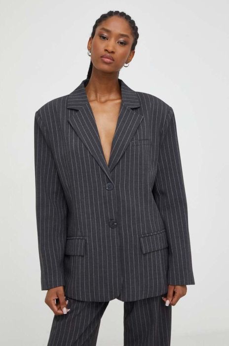 Піджак Answear Lab X Лімітована колекція NO SHAME колір сірий однобортний візерунок (3417297)