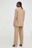 Піджак Answear Lab колір бежевий однобортний візерунок
