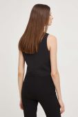 Безрукавка Answear Lab колір чорний однобортний (3426751) Безрукавка Answear Lab колір чорний однобортний (3426751)