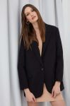 Піджак Answear Lab колір чорний однобортний однотонна (3433039) Піджак Answear Lab колір чорний однобортний однотонна (3433039)