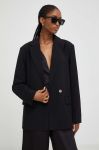 Піджак Answear Lab колір чорний двобортний однотонна (3455739) Піджак Answear Lab колір чорний двобортний однотонна (3455739)