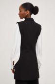 Безрукавка Answear Lab колір чорний однобортний (3569081) Безрукавка Answear Lab колір чорний однобортний (3569081)