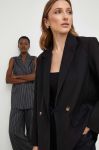 Піджак Answear Lab колір чорний двобортний однотонна (3539208) Піджак Answear Lab колір чорний двобортний однотонна (3539208)