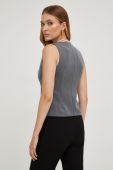 Безрукавка Answear Lab колір сірий однобортний (3639660)