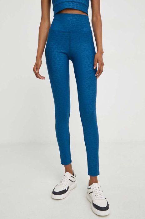 Легінси Answear Lab жіночі візерунок колір блакитний