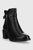 Черевики Answear Lab жіночі колір чорний каблук блок злегка утеплена (3471784)