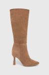 Чоботи Answear Lab жіночі колір бежевий на шпильці Чоботи Answear Lab жіночі колір бежевий на шпильці