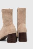 Черевики Answear Lab жіночі колір бежевий каблук блок (3548441)