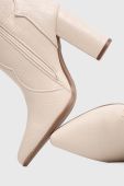 Чоботи Answear Lab жіночі колір бежевий каблук блок (3603826)