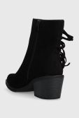 Черевики Answear Lab жіночі колір чорний каблук блок утеплене (3594080)