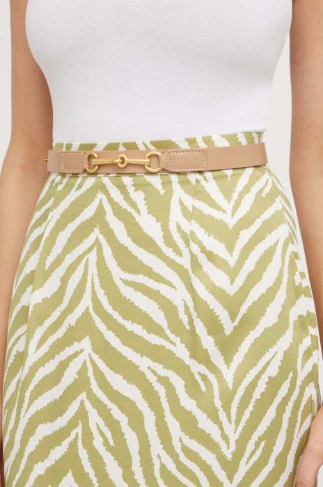 Шкіряний ремінь Answear Lab жіночий колір бежевий (3345037)