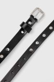 Шкіряний ремінь Answear Lab X Лімітована колекція NO SHAME жіночий колір чорний