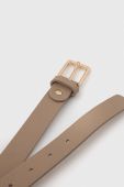 Шкіряний ремінь Answear Lab жіночий колір бежевий (3475333)