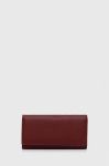 Шкіряний гаманець Answear Lab жіночий колір бордовий