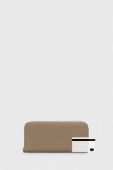 Шкіряний гаманець Answear Lab жіночий колір бежевий (3426773)