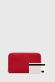Шкіряний гаманець Answear Lab жіночий колір червоний (3635722)