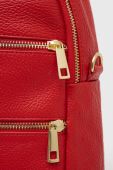Шкіряний рюкзак Answear Lab жіночий колір червоний малий однотонний