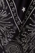 Шовкова хустка на шию Answear Lab колір чорний візерунок (3345075)
