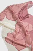 Шовкова хустка на шию Answear Lab колір рожевий візерунок (3405347)