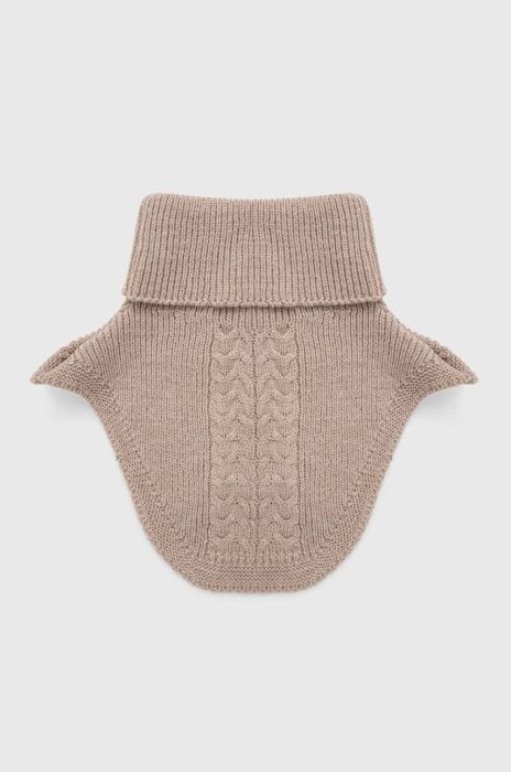 Снуд з домішкою вовни Answear Lab колір бежевий однотонний Снуд з домішкою вовни Answear Lab колір бежевий однотонний