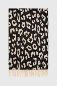 Шарф з шерстю Answear Lab колір чорний візерунок (3674749)