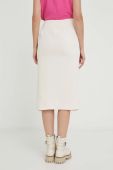 Спідниця Answear Lab колір бежевий midi пряма (3374057)